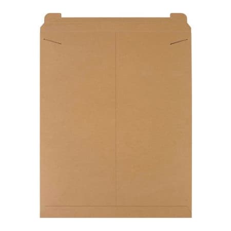 The Packaging Wholesalers Stayflats Tab Lock Mailers, 22"W x 27"L, Kraft, 50/Pack ENVRM27SFK